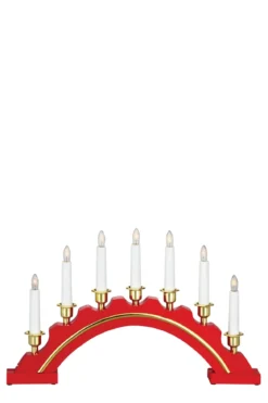 Celine Adventsljusstake Röd