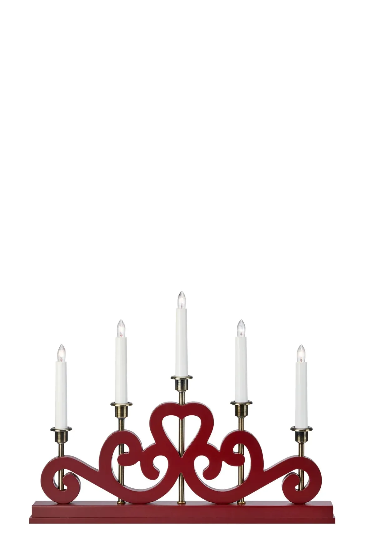 Eneby Adventljusstake Röd
