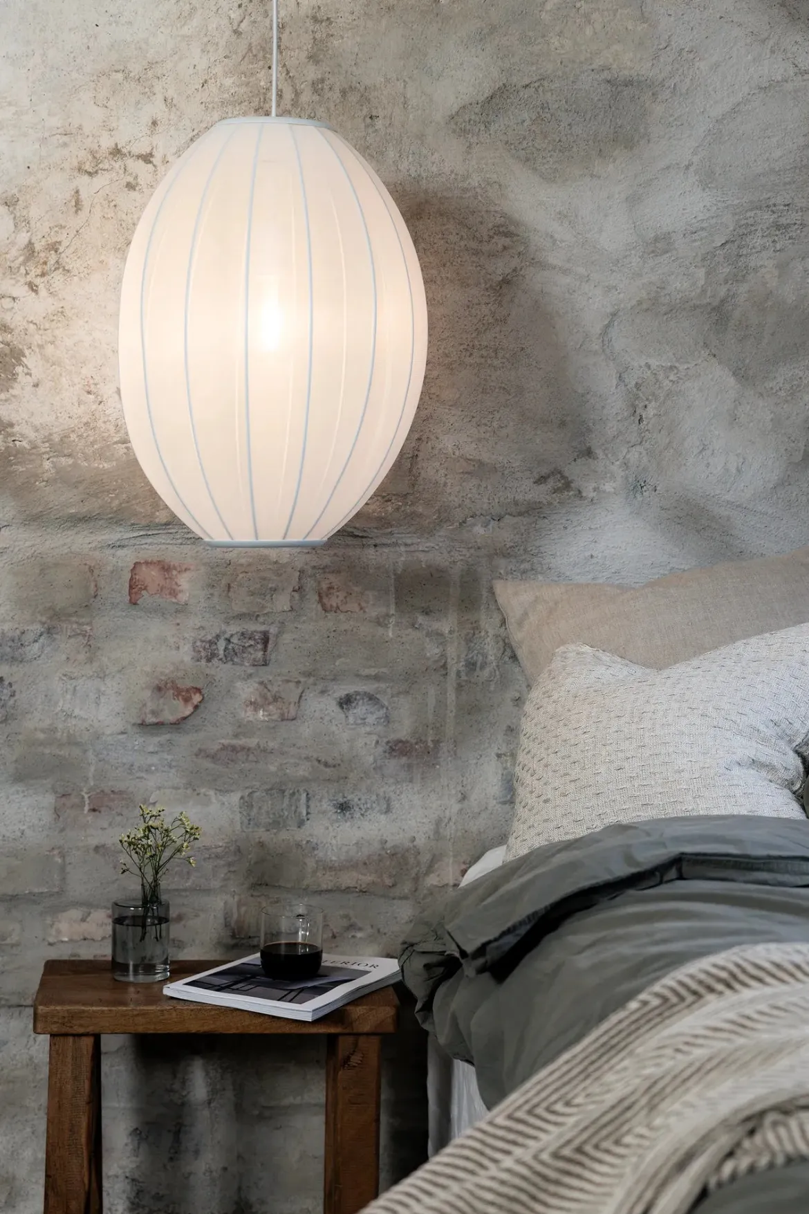 Florence Taklampa Vit 40 cm