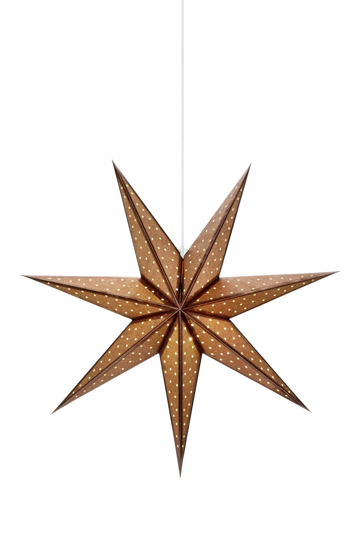 Glitter Stjärna Brons 75 cm