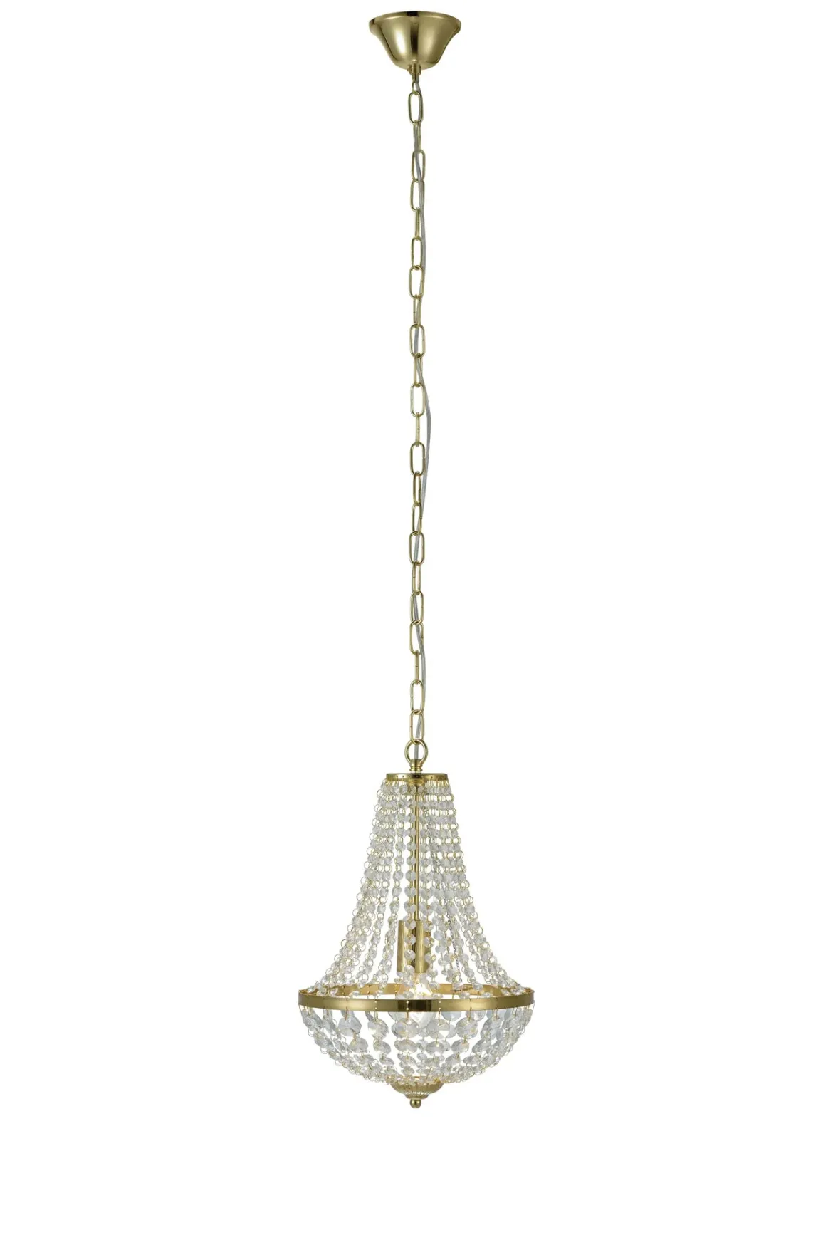 Gränsö Kristallkrona Mässing 30 cm