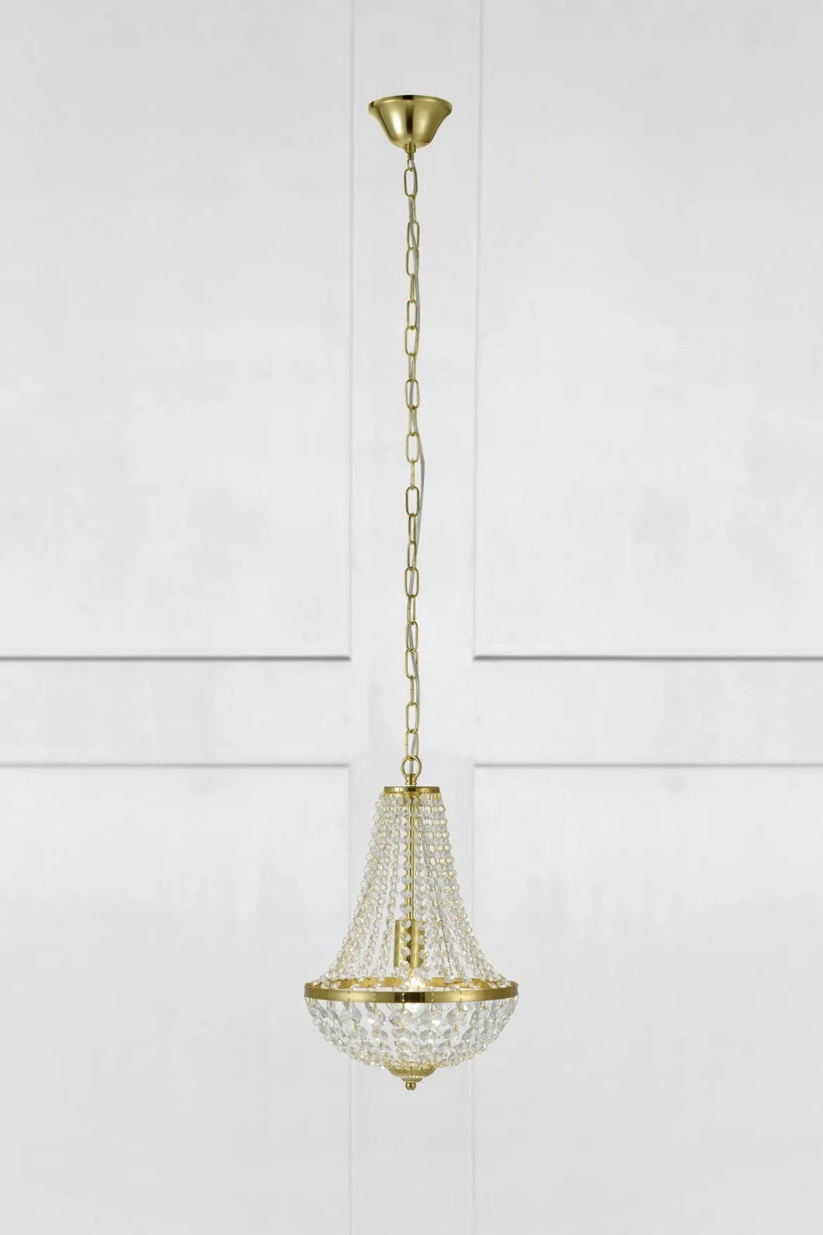Gränsö Kristallkrona Mässing 30 cm