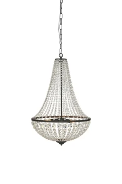 Gränsö Kristallkrona Svart 50 cm