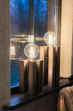 Lodge Bordslampa Brun 36 cm