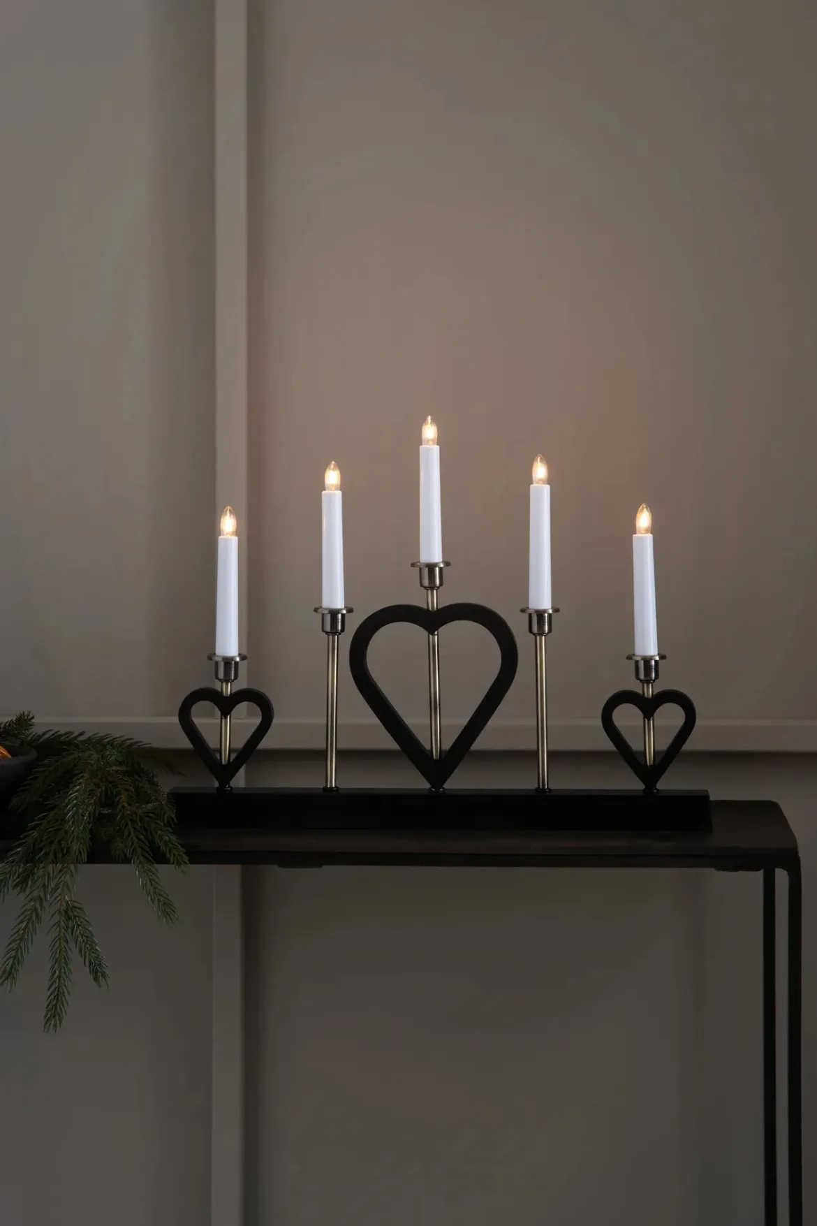 Melissa Adventsljusstake Svart