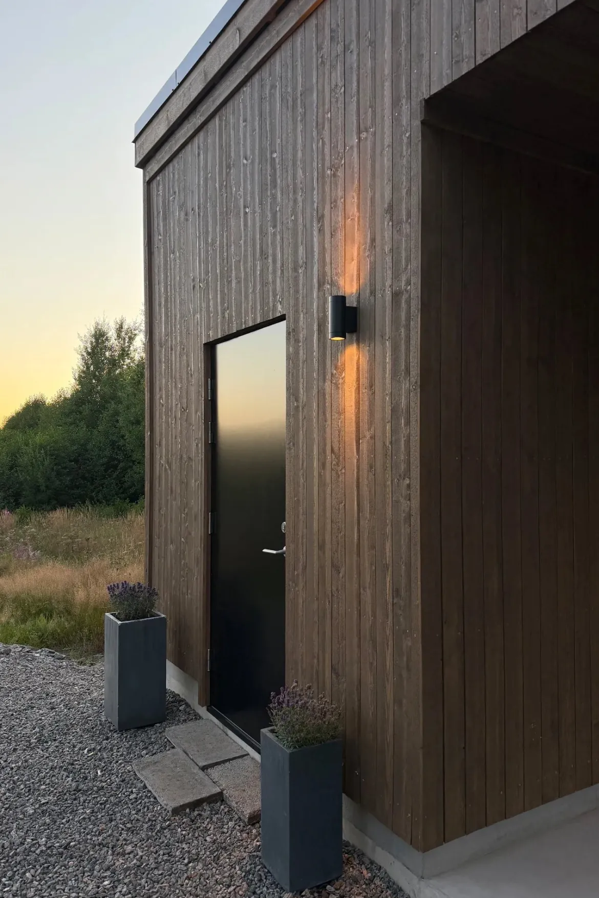 Pipe Fasadlampa Svart Dubbel