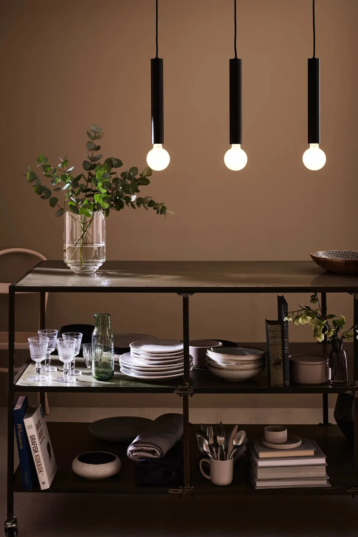 Sencillo Taklampa Svart 3 Lampor