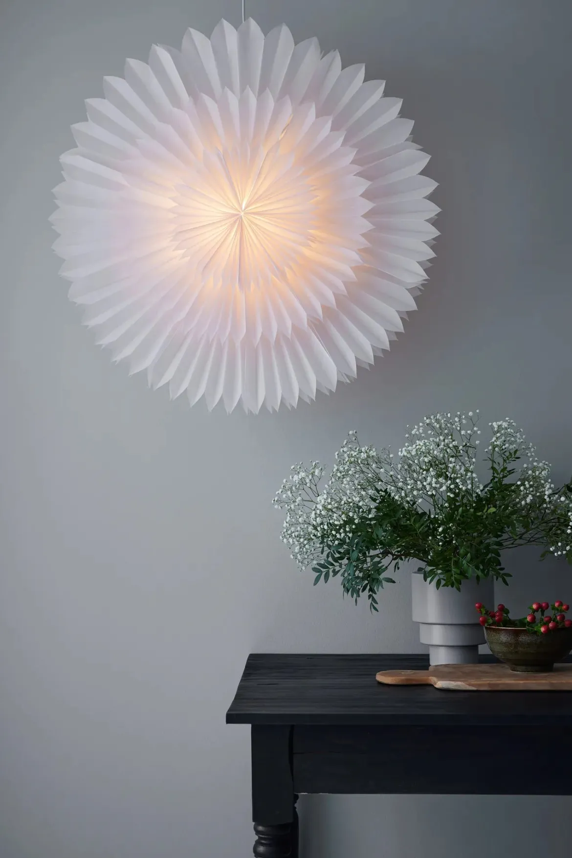 Solina Stjärna Vit 75 cm