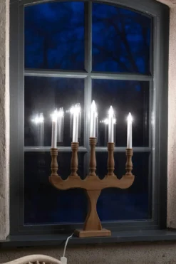 Svaneholm Adventljusstake Brun 5 Ljus