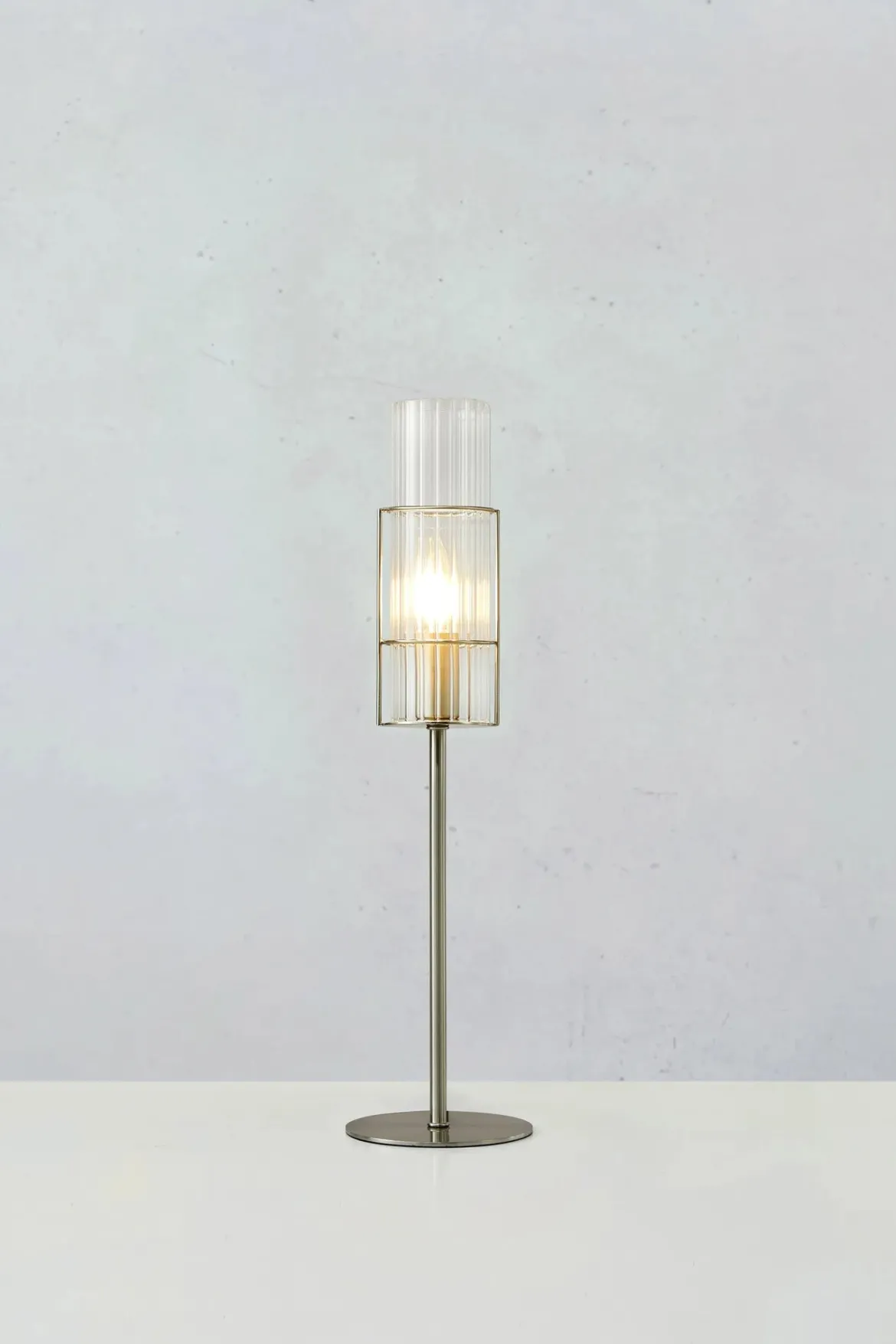 Tubo Bordslampa Nickel 50 cm