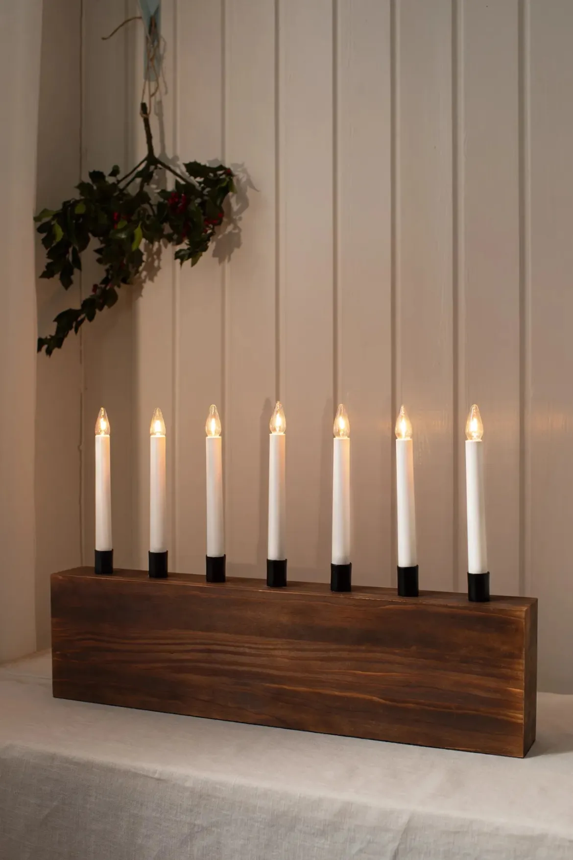Albero Adventsljusstake Brun 56 cm